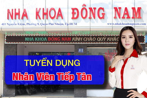 tuyển dụng tiếp tân phòng khám nha khoa