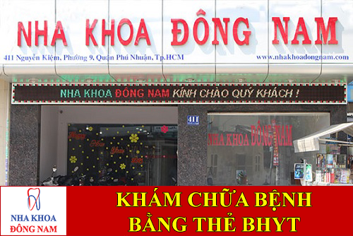 nha khoa đông nam khám chữa bệnh bằng thẻ bảo hiểm y tế -1