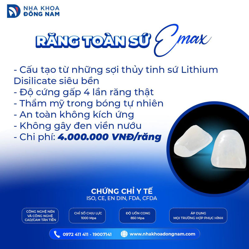Răng toàn sứ Emax