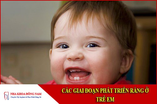 các giai đoạn phát triển răng ở trẻ em