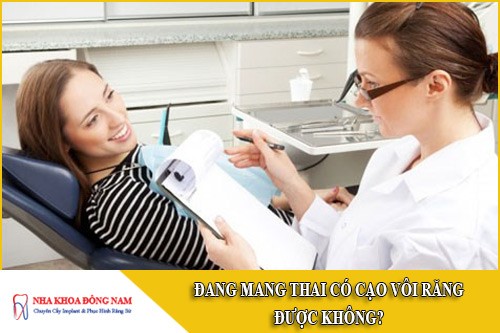 đang mang thai có cạo vôi răng được không