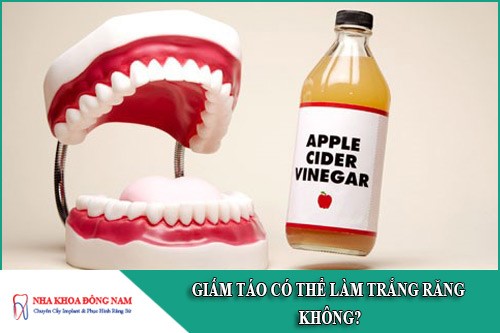 giấm táo có thể làm trắng răng không