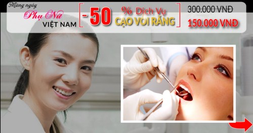 nha khoa đông nam giảm 50% giá cạo vôi – đánh bóng nhân dịp ngày phụ nữ việt nam 20/10