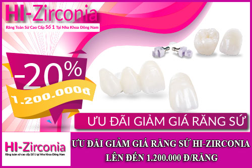 ưu đãi giảm giá răng sứ hi-zirconia