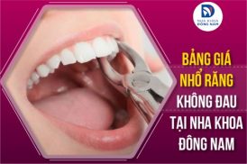 bảng giá nhổ răng tại nha khoa đông nam