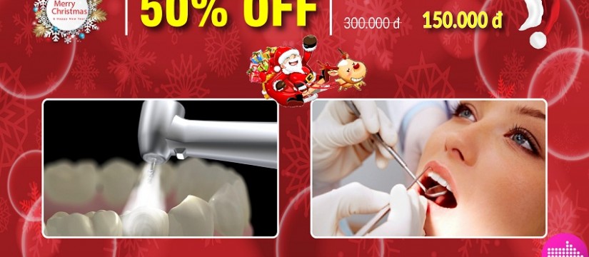 nha khoa Đông Nam khuyến mãi chương trình noel và tết tây 2017 dịch vụ trám răng