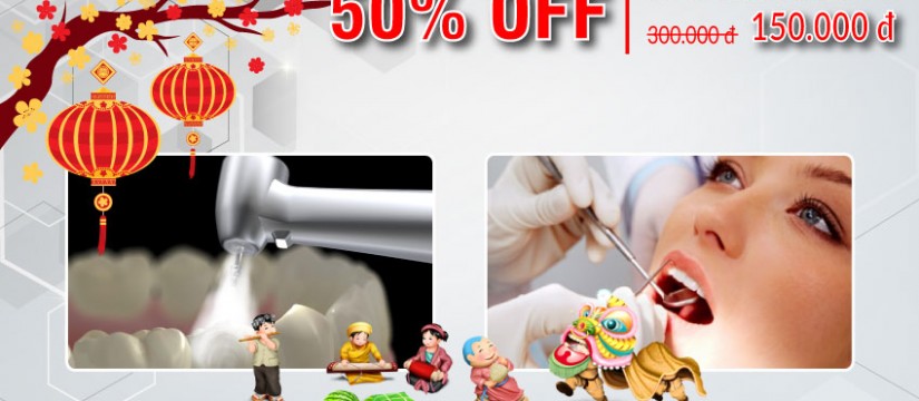 Nha khoa Đông Nam Khuyến mãi 50% dịch vụ trám răng