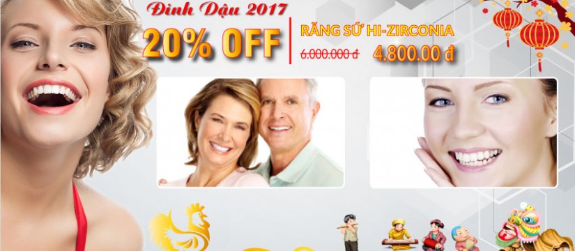 Nha khoa Đông Nam giảm 50% dịch vụ răng sứ Hi-Zirconia