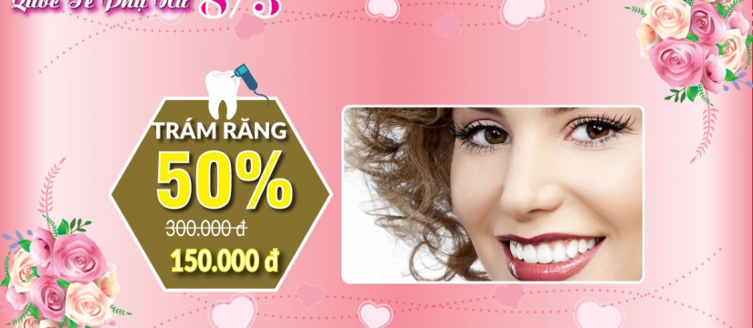 Chương trình ưu đãi trám răng nhân ngày 8/3