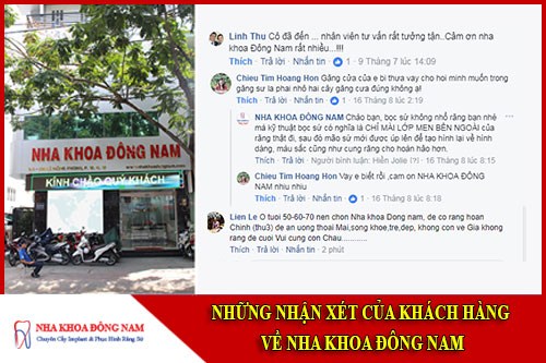 Nhận xét của khách hàng về nha khoa Đông Nam