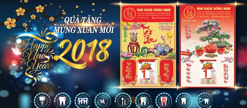 Quà tặng mừng xuân mới 2018 từ Nha Khoa Đông Nam