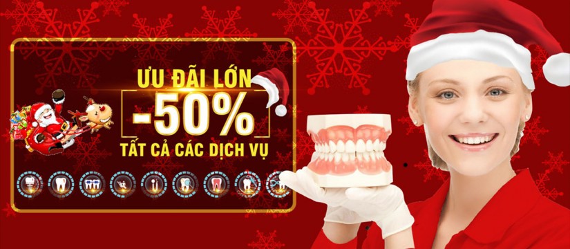 Nha khoa Đông Nam khuyến mãi nhân dịp noel 2017 và tết tây 2018