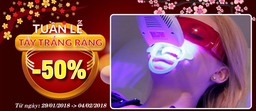 Chương trình khuyến mãi tẩy trắng răng