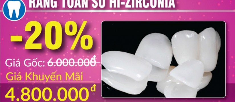 khuyến mãi phục hình răng sứ thẩm mỹ nhân dịp 30/04