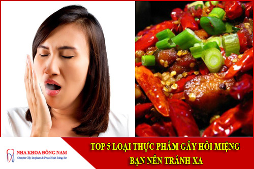 thực phẩm gây hôi miệng