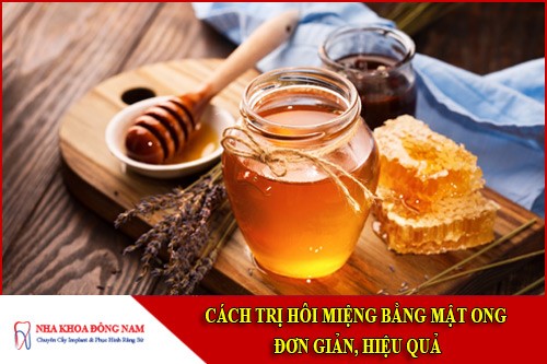 trị hôi miệng bằng mật ong