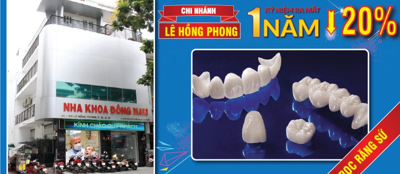 giảm giá bọc răng sứ kỷ niệm 1 năm ra mắt cơ lê hồng phong
