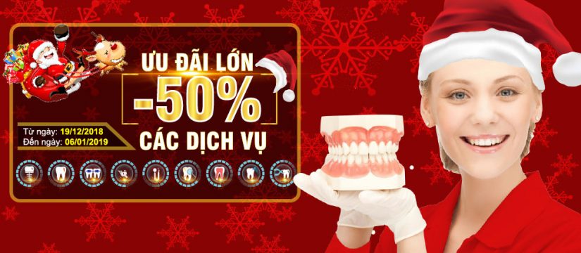 Nha khoa đông nam khuyến mãi noel va tết tây 2018