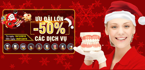 Nha khoa đông nam khuyến mãi noel va tết tây 2018