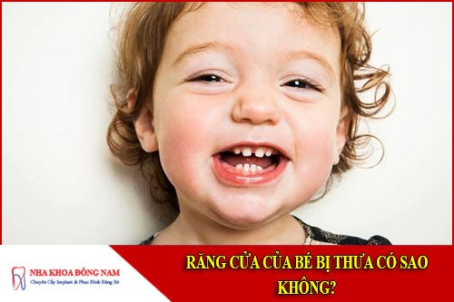 răng cửa của bé bị thưa có sao không