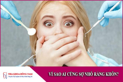 vì sao ai cũng sợ nhổ răng khôn