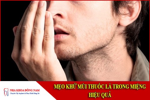 Mẹo khử mùi thuốc lá trong miệng hiệu quả