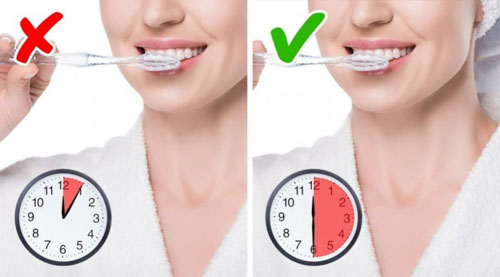 30 phút sau khi ăn là thời gian tốt nhất để thực hiện đánh răng