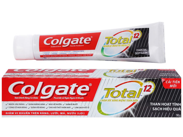 Kem đánh răng Colgate Total than hoạt tính
