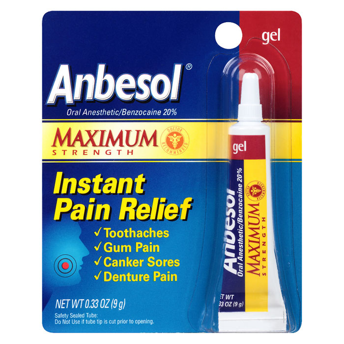 Thuốc giảm đau răng Anbesol Gel