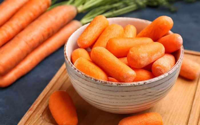 Cà rốt giàu dinh dưỡng tốt cho răng và nướu