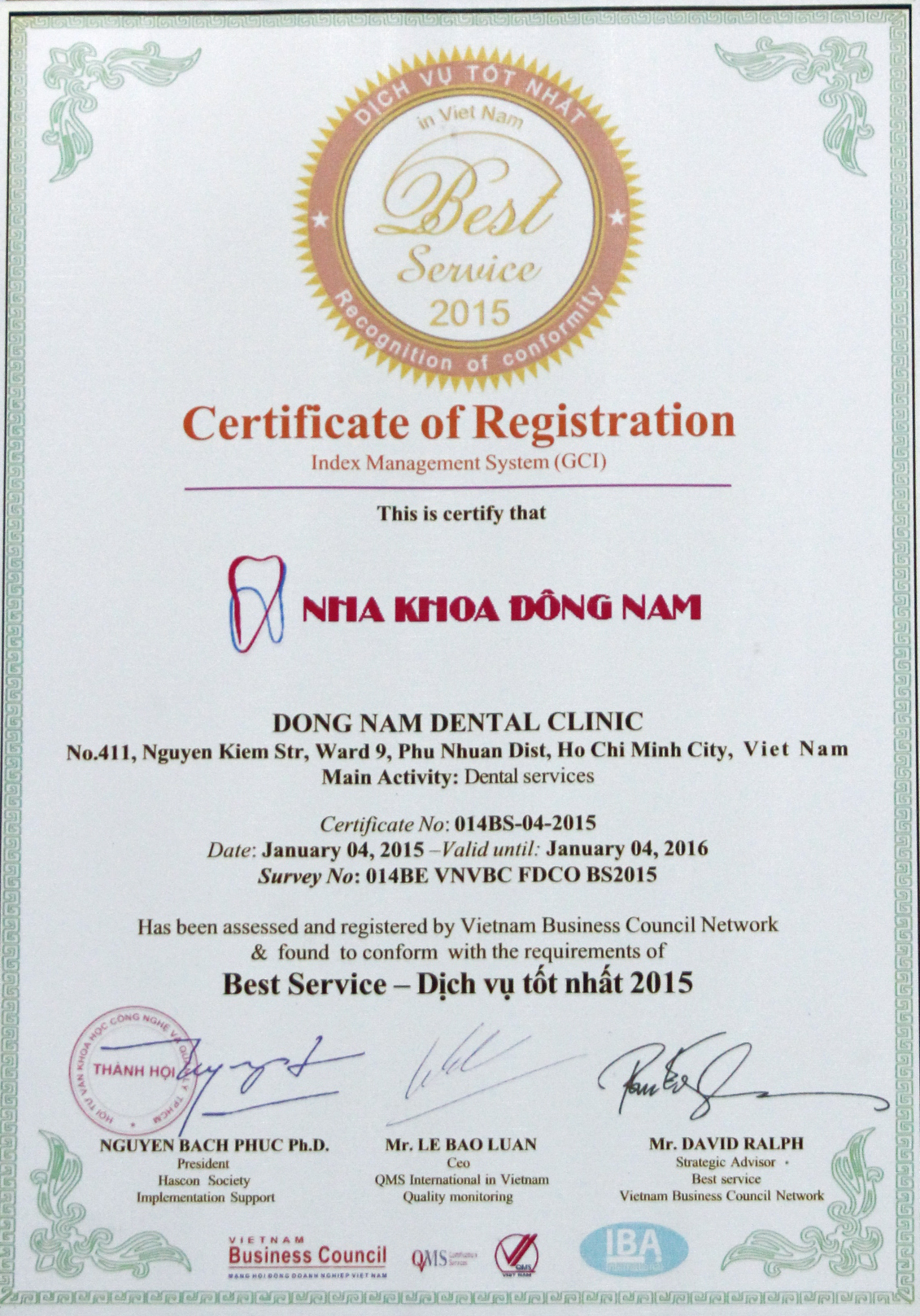 Certificate 4