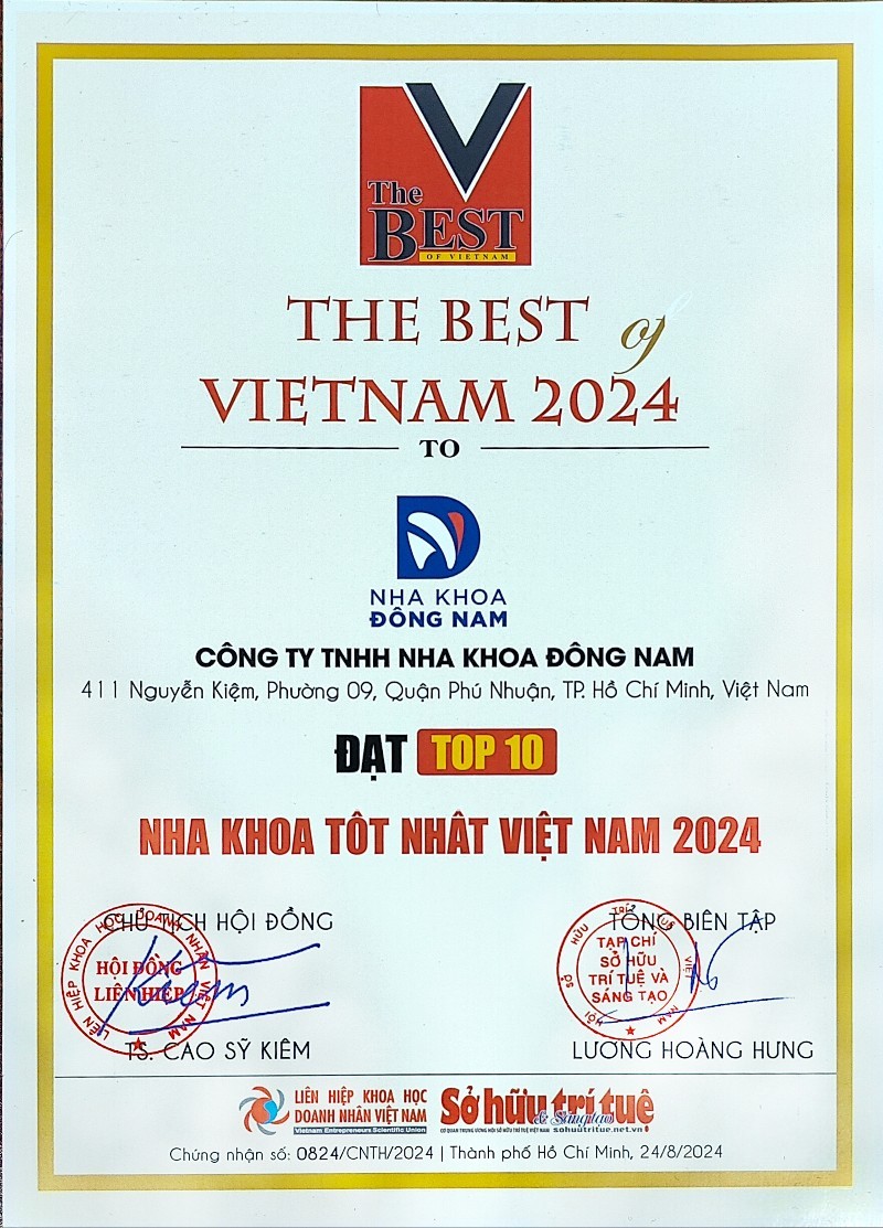 TOP 10 NHA KHOA TỐT NHẤT VIỆT NAM