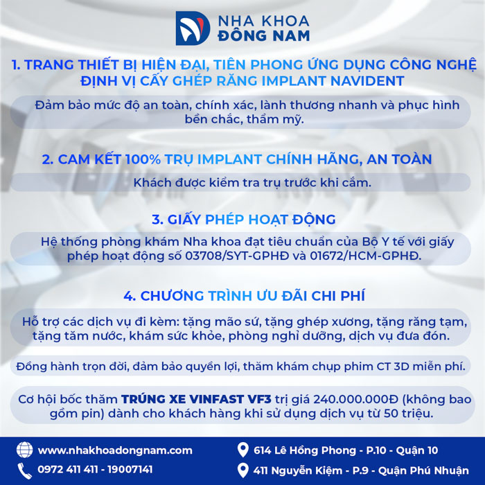 Nha khoa Đông Nam trang thiết bị hiện đại