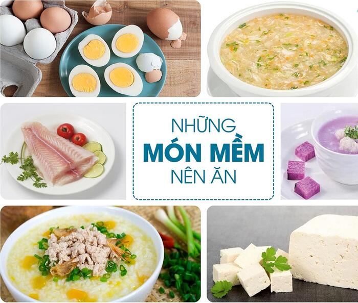 Ăn món ăn mềm, dễ nhai sau cấy Implant