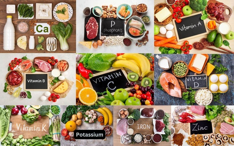 Thực phẩm giàu Vitamin và khoáng chất