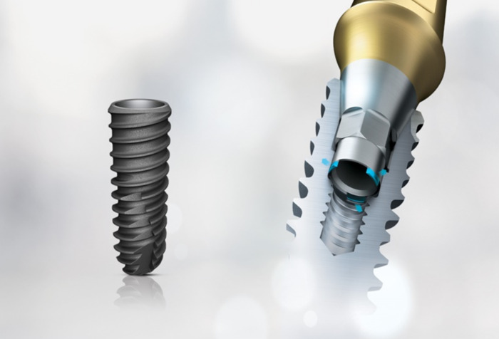 Trụ Implant Osstem được chế tạo từ chất liệu Titanium tinh khiết