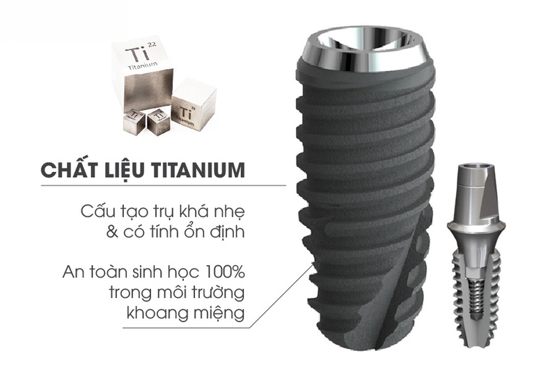 Trụ Implant Dentium Hàn Quốc có thiết kế hiện đại