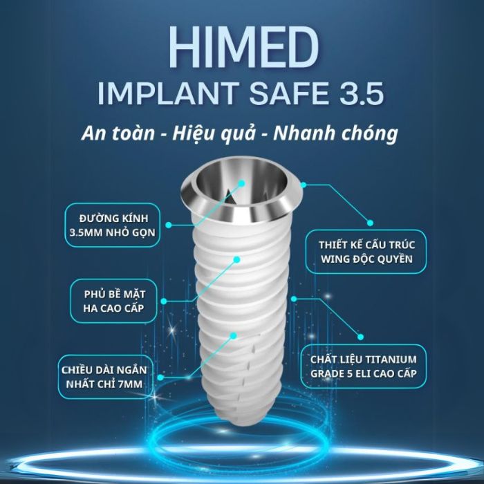 Đặc điểm của trụ Implant Himed HA