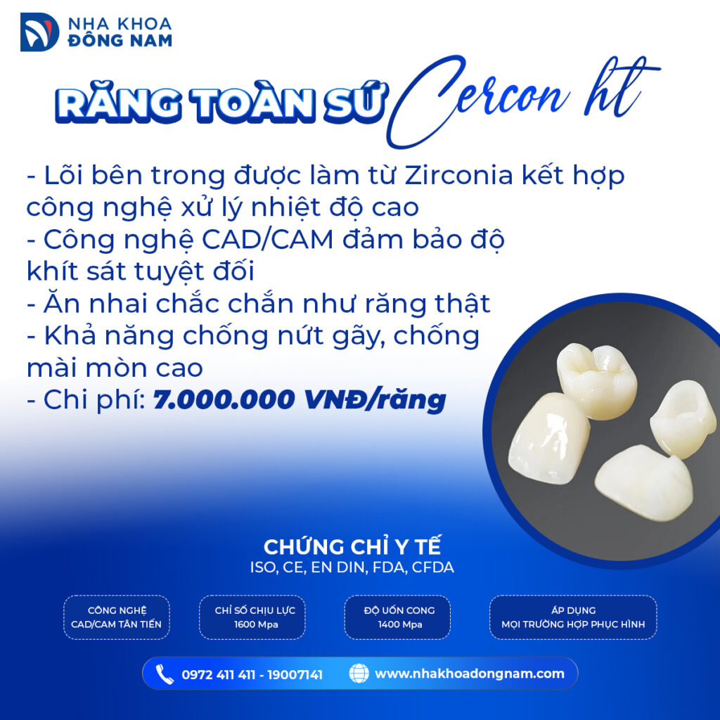 Răng toàn sứ Cercon