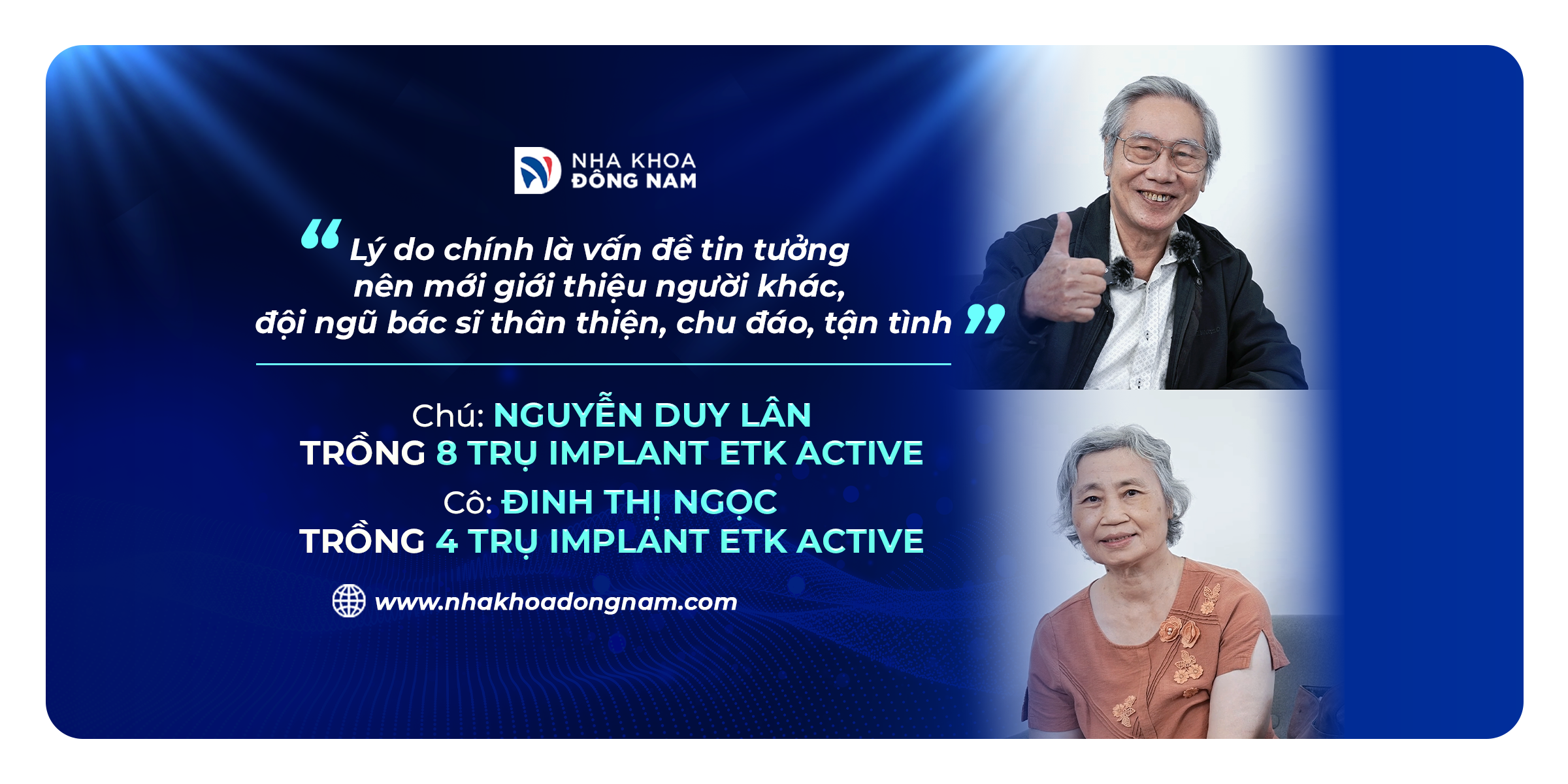 Review câu chuyện khách hàng trồng răng tại Nha khoa Đông Nam