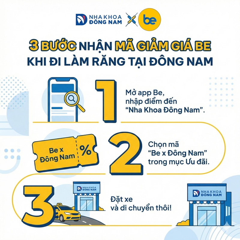 Hướng dẫn 3 bước nhận ưu đãi di chuyển từ Be